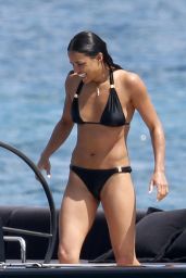 Michelle Rodriguez Bikini Candids - on the Boat in Sardinia - June 2014