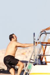 Michelle Rodriguez - wearing a bikini on a yacht in Ibiza 07/30/14 MQ/HQ
