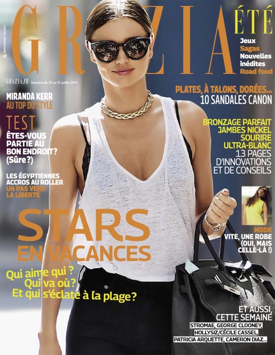 Miranda Kerr - Grazia Magazine (France) - July 25-31 2014