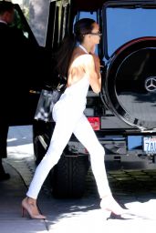Naya Rivera Shows Off Skinny Body - Arriving at Sunset Towers Hotel in Beverly Hills - July 2014