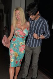 Nicola McLean & Maria Fowler Night Out Style - The Mayfair Hotel in London - July 2014
