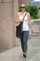 Olivia Wilde in Tights - Another Rainy Day in New York City - July 2014