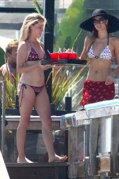 Paris Hilton in a Bikini at a Beach Party in Malibu - July 2014