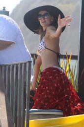 Paris Hilton in a Bikini at a Beach Party in Malibu - July 2014