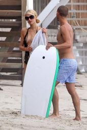 Paris Hilton Swimsuit Candids - With Her Boyfriend in Malibu, July 2014