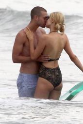 Paris Hilton Swimsuit Candids - With Her Boyfriend in Malibu, July 2014