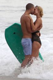 Paris Hilton Swimsuit Candids - With Her Boyfriend in Malibu, July 2014