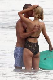 Paris Hilton Swimsuit Candids - With Her Boyfriend in Malibu, July 2014