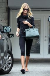 Rosie Huntington-Whiteley in tights Leaving the Gym in West Hollywood - July 2014