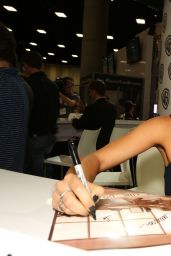 Sarah Shahi - Warner Bros Signing Booth at Comic-Con 2014 in San Diego