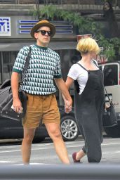 Scarlett Johansson With Her Fiance in New York City - July 2014