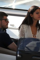 Selena Gomez Hot in Mini Dress - Leaving Hotel Della Regina Isabella in Ischia