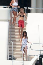 Selena Gomez in a Swimsuit on a Boat in St Tropez (France) - July 2014