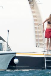 Selena Gomez in a Swimsuit on a Boat in St Tropez (France) - July 2014