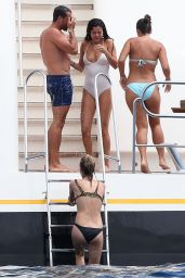 Selena Gomez in a Swimsuit on a Yacht in Saint-Tropez - July 2014