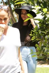 Selena Gomez Leaving a Friend