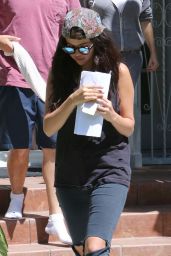 Selena Gomez Street Style - Visiting Her Acting Coach in LA, July 2014 