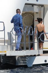 Selena Gomez Takes a Boat Ride in Saint-Tropez - July 2014