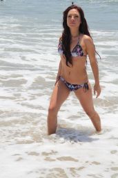 Sharna Burgess in a Bikini on the Beach in Malibu - July 2014