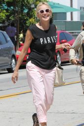 Sharon Stone Street Style - Out in Los Angeles - June 2014