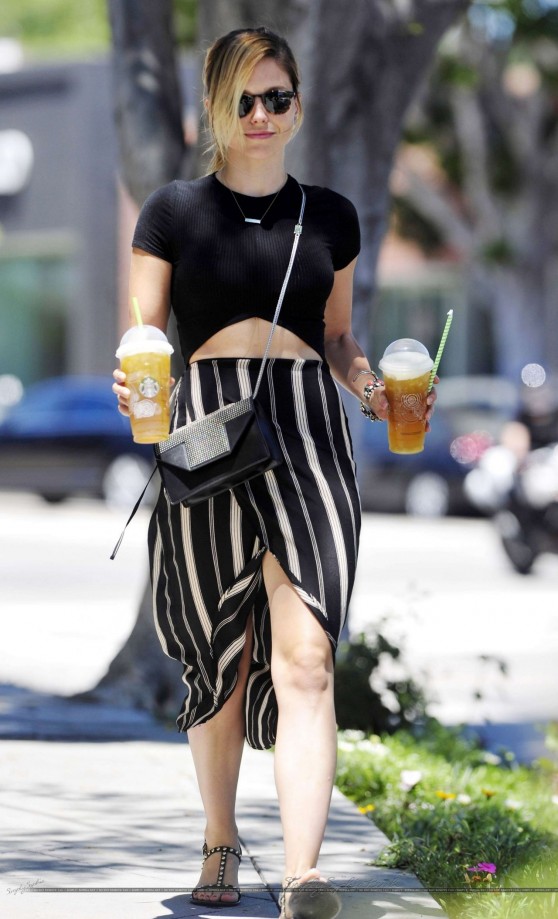 Sophia Bush Casual Style - Out in Los Angeles - July 2014 • CelebMafia