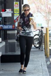 Sophia Bush Street Style - Grabbing Some Coffee at Starbucks in Hollywood - July 2014