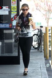 Sophia Bush Street Style - Grabbing Some Coffee at Starbucks in Hollywood - July 2014