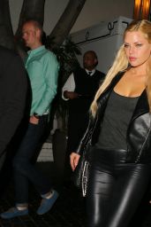 Sophie Monk Night Out Style - Leaving Chateau Marmont in West Hollywood - July 2014