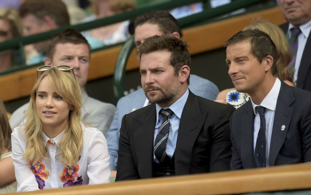 Suki Waterhouse and Bradley Cooper - 2014 Wimbledon Tennis