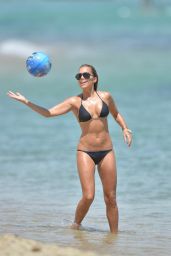 Sylvie Meis Hot Bikini Pictures - Beach in St. Tropez - July 2014
