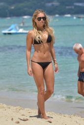 Sylvie Meis Hot Bikini Pictures - Beach in St. Tropez - July 2014