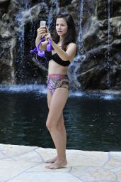 Tammin Sursok in a Bikini - Poolside in Los Angeles, July 2014