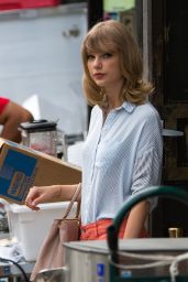 Taylor Swift in Shorts (boring) - Out in NYC, July 2014
