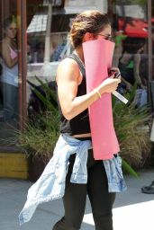 Vanessa Hudgens Street Style - Going to Yoga Class in Studio City - June 2014