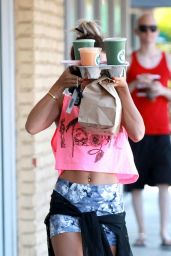 Vanessa Hudgens Summer Style - Out in Universal City in Los Angeles - July 2014
