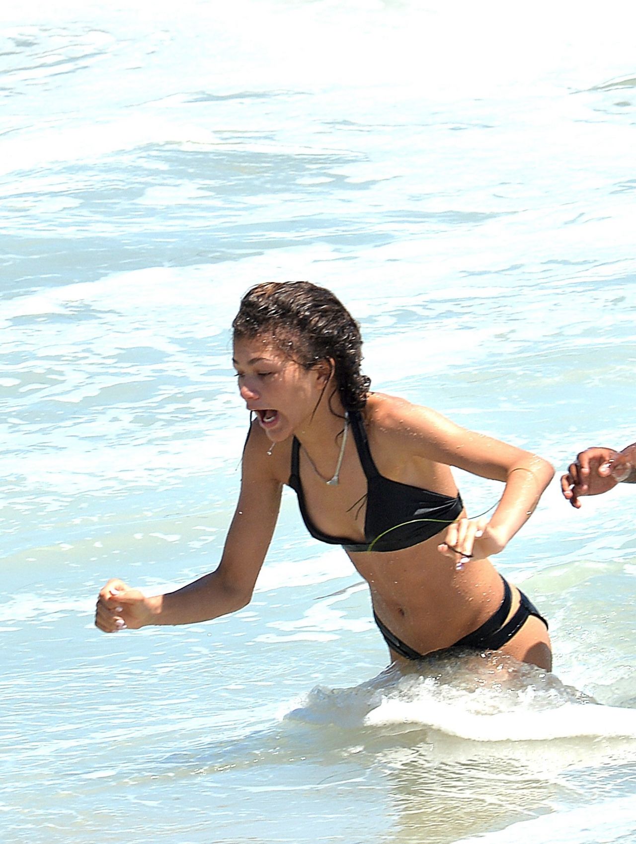 Zendaya Coleman Bikini Candids Beach In Malibu July 2014.