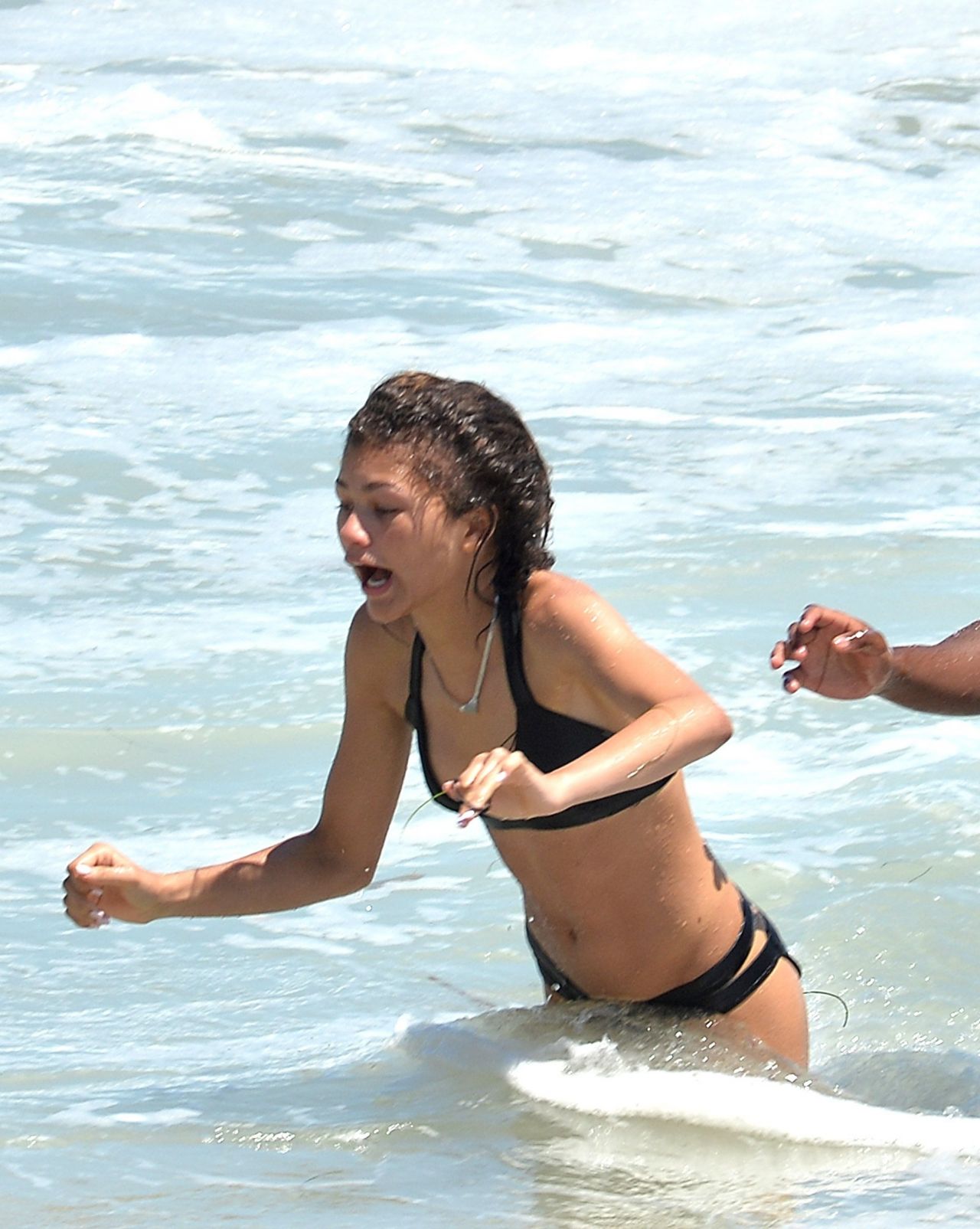 Zendaya Coleman Bikini Candids - Beach in Malibu, July 2014.