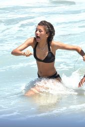 Zendaya Coleman Bikini Candids - Beach in Malibu, July 2014