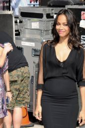 Zoe Saldana at The Late Show with David Letterman in New York City - July 2014