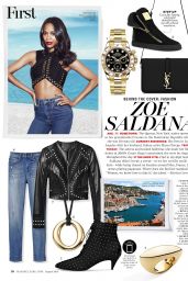 Zoe Saldana - Marie Claire Magazine - August 2014 Issue