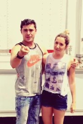 Ashley Tisdale with Zach Efron - Ice Bucket Challenge
