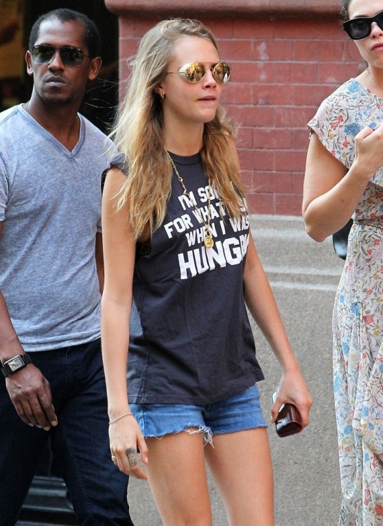 Cara Delevingne Out in New York City - August 2014