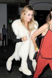 Abbey Clancy Night Out Style - Nick Grimshaw Birthday in London - August 2014