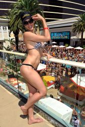 Adrianne Curry Bikini Photos - Encore Beach Club in Las Vegas - August 2014