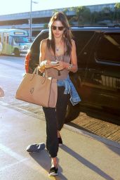 Alessandra Ambrosio at LAX Airport, August 2014