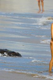 Alessandra Ambrosio Bikini Candids - Fun Day at the Beach - August 2014