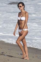 Alessandra Ambrosio Bikini Candids - Malibu, August 2014