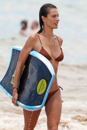 Alessandra Ambrosio in a Bikini - Hawaii, August 2014