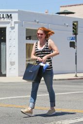 Alyson Hannigan in Jeans - Out in West Hollywood - August 2014