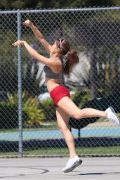 Amanda Cerny Plays Basketball in Beverly Hills - August 2014